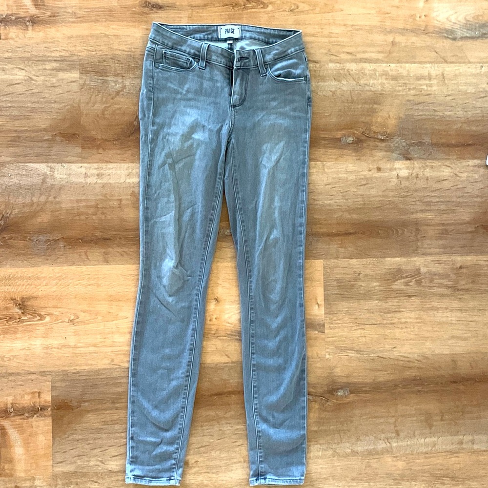 Paige Grey Wash Denim ultra skinny